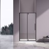 Душевая дверь Slim-N VDP-4SN100CLB, черный матовый, стекло прозрачное