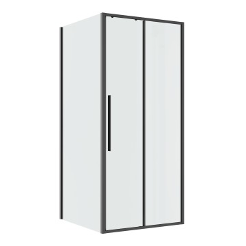 Душевое ограждение Niagara Nova NG-34-9AGR-A90GR-34 (90х90х195) квадрат,раздвижная,графит,стекло прозрачное,2 места