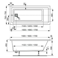Акриловая ванна VAGNERPLAST CAVALLO 180x80