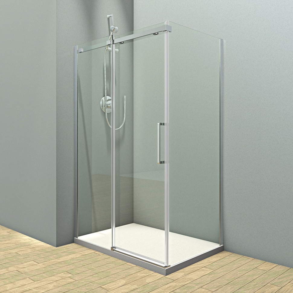 Душевой угол Veconi Rovigo RV-070CH, 1400х1000х1950, хром, стекло прозрачное