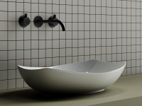 Умывальник чаша накладная овальная Element 560x400x155мм