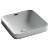 Раковина встраиваемая сверху CERAMICANOVA Element с отверстием слива - перелива квадратной формы 438x438x172 мм цвет белый арт. CN6077