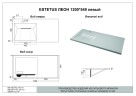 Тумба напольная STYLELINE "Даллас ЛЕОН 120", Люкс белая, PLUS с раковиной ESTETUS ЛЕОН 1200*549 левый