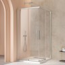 Душевой уголок Слим 8мм (Slim 8mm) VSS-4SL900CL, 900*900, хром, стекло прозрачное
