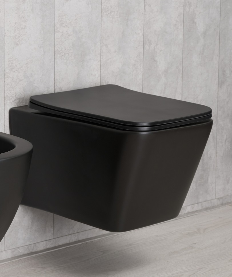 Унитаз подвесной Gid Tr2144Bm 62225Y черный матовый 52x36x33.5