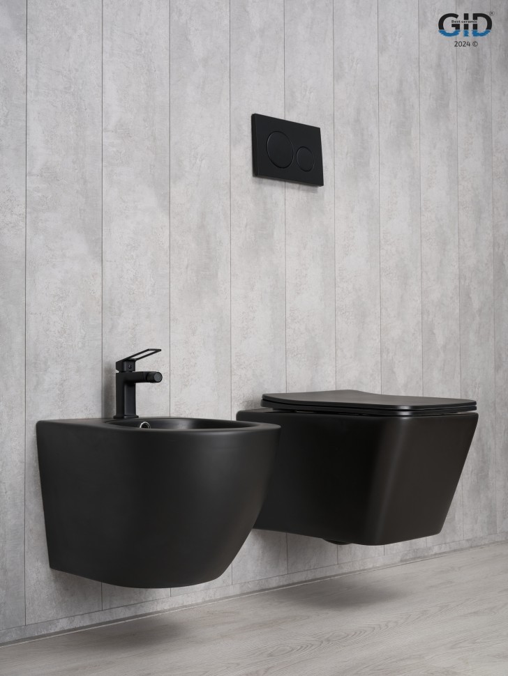 Унитаз подвесной Gid Tr2144Bm 62225Y черный матовый 52x36x33.5