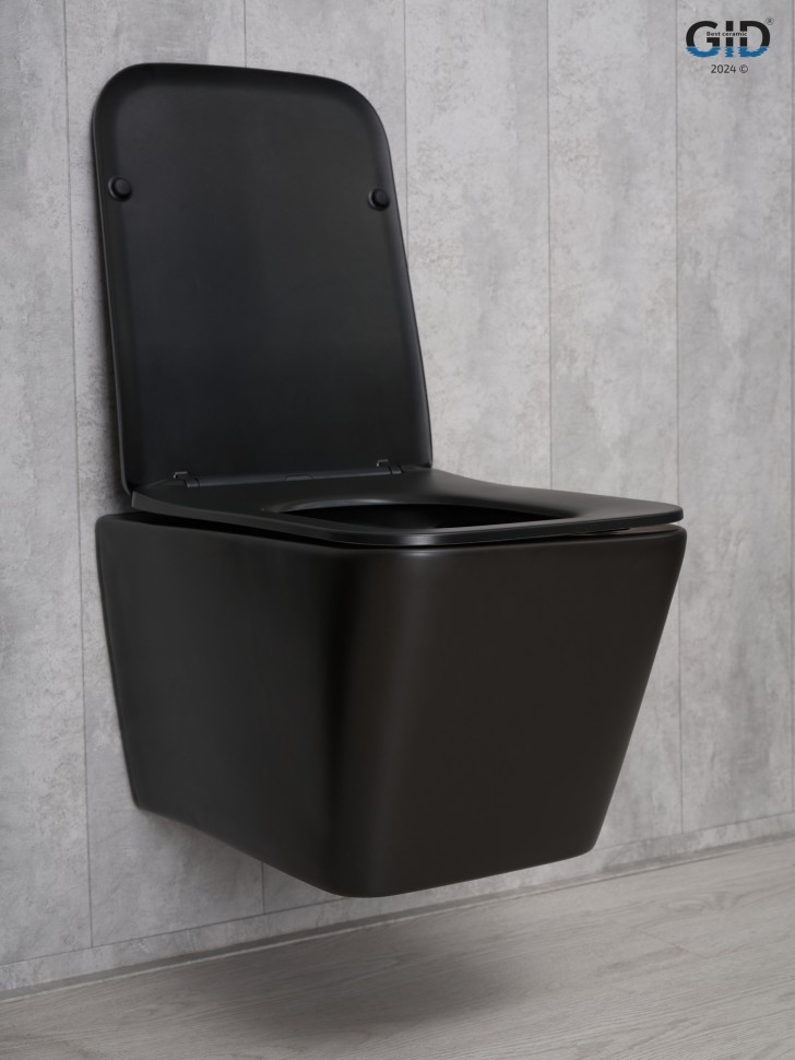 Унитаз подвесной Gid Tr2144Bm 62225Y черный матовый 52x36x33.5