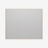 Зеркало Vincea LED VLM-4F100GM-2 1000х800 c сенсорным выключателем, антизапотевание, вороненая сталь