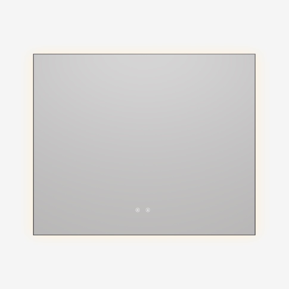 Зеркало Vincea LED VLM-4F100GM-2 1000х800 c сенсорным выключателем, антизапотевание, вороненая сталь