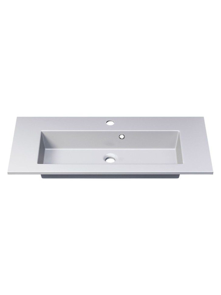 Раковина для ванной 80 см, Uperwood Aurora, белая глянцевая