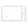 Зеркало BelBagno SPC-MAR-1100-800-LED-TCH-WARM