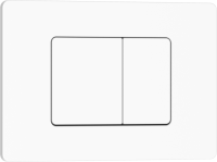 Кнопка смыва IBERICA BLANCA INOX-C нержавеющая сталь, белый матовый (IB.B011.001.000)