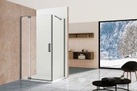 Душевой уголок Extra VSR-1E809090CLGM 800/900*900, вороненая сталь, стекло прозрачное