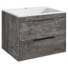База под раковину Chiara 2D 600 подвесная, 2 выкатных ящика soft-close, G.Stone