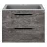 База под раковину Chiara 2D 600 подвесная, 2 выкатных ящика soft-close, G.Stone