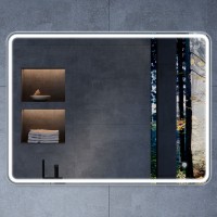 Зеркало LED VLM-3VC1007 1000х700 c сенсорным выключателем и диммером