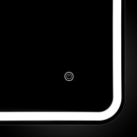 Зеркало LED VLM-3VC1007 1000х700 c сенсорным выключателем и диммером