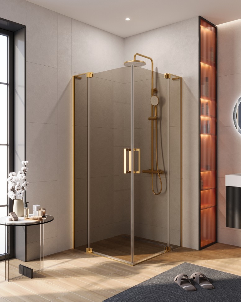 Душевой уголок CEZARES SLIDER-A-2-100/110-BR-BORO