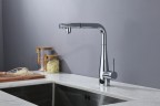 AQM9902CR Cucina Смеситель для кухни с выдвижным L-образным изливом, хром