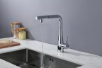 AQM9902CR Cucina Смеситель для кухни с выдвижным L-образным изливом, хром