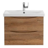 База под раковину подвесная BelBagno MARINO-CER-700-2C-SO-RR-P Rovere Rustico