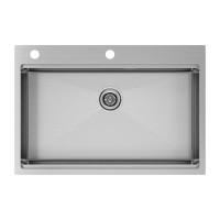 Мойка нерж. сталь KRONER-PRO 75, PM707551-BS, брашированная нерж. сталь, 750х510мм, Paulmark