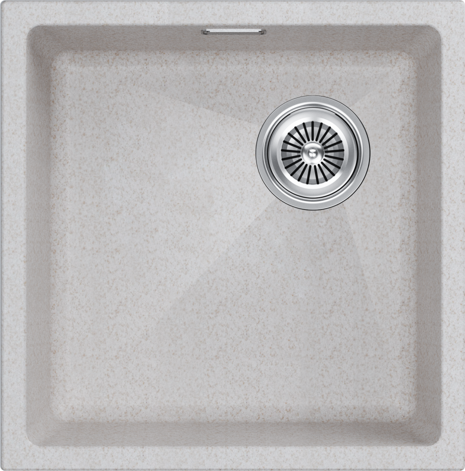 Мойка LUMI 45UNI-SKEW, IT-GRANIT, LU45SK-BE, бежевый, 455х440, Paulmark