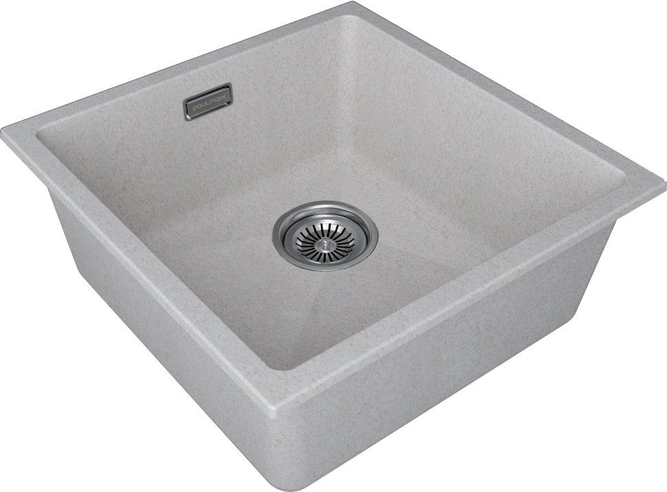Мойка LUMI 45UNI-SKEW, IT-GRANIT, LU45SK-BE, бежевый, 455х440, Paulmark