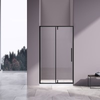 Душевая дверь Slim-N VDP-4SN120CLB, черный матовый, стекло прозрачное