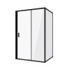Душевое ограждение Niagara Nova NG-82-12AB-A70B (120х70х195) прямоугольник,черный, дверь раздвижная,стекло прозрачное,2 места