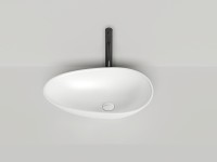 Раковина накладная PAOLA покраска по RAL полностью 580х345х140 S-Stone Матовое