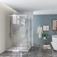 Душевой угол Veconi Rovigo RV-070CH, 1500х800х1950, хром, стекло прозрачное