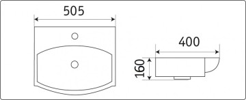 Умывальник CeramaLux 78014C