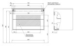 Тумба с раковиной Lino 80 (Flat) белый глянец
