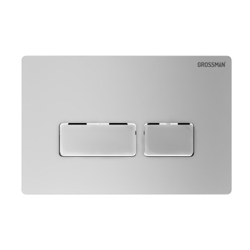 Комплект 3 в 1: Grossman инсталляция 900.K31.01.000+клавиша 700.K31.03.110.110 хром матовый+унитаз GR-4455SQ, 3 места