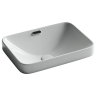 Раковина встраиваемая сверху CERAMICANOVA Element с отверстием слива - перелива прямоугольной формы 460x330x170 мм цвет белый арт. CN6078