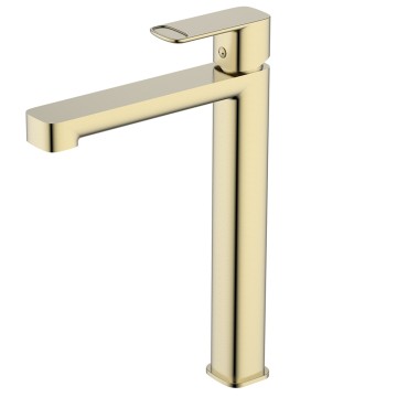 AQM6614BG Parma Смеситель для раковины однорычажный, Brushed gold
