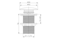 Донный клапан для раковины Raglo R600.02