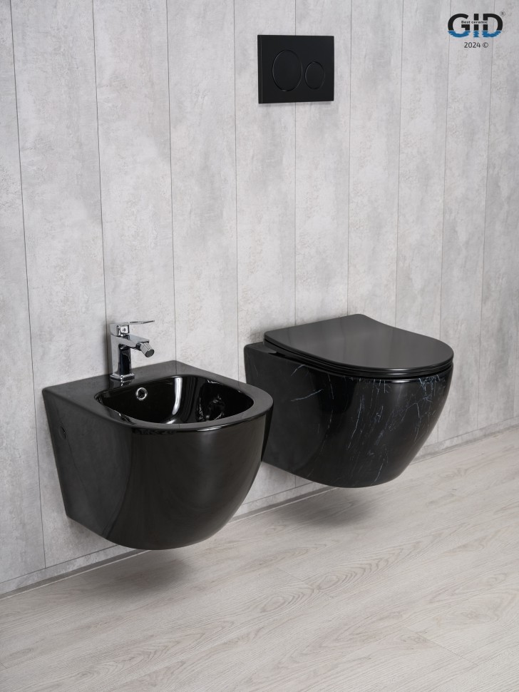 Унитаз подвесной Gid Bs2198 62227Y под камень глянцевый 49x36x35.5