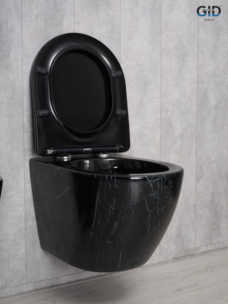 Унитаз подвесной Gid Bs2198 62227Y под камень глянцевый 49x36x35.5