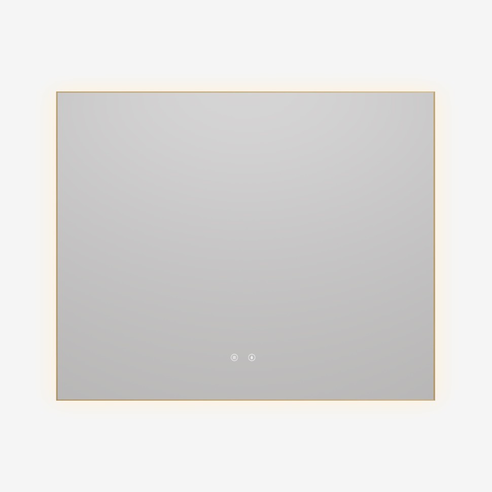 Зеркало Vincea LED VLM-4F100BG-2 1000х800 c сенсорным выключателем, антизапотевание, брашированное золото