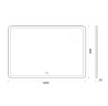 Зеркало BelBagno SPC-MAR-1200-800-LED-TCH-WARM