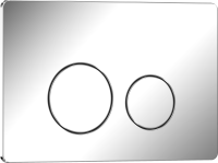 Кнопка смыва IBERICA BLANCA INOX-O нержавеющая сталь, хром глянцевый (IB.B081.003.001)