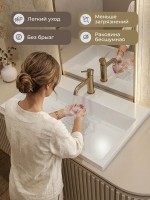 Раковина для ванной 60 см, Uperwood Barsa, белая глянцевая