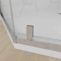 Душевой угол Veconi Ottimo P10 CH, 800x800x1900, хром, стекло прозрачное