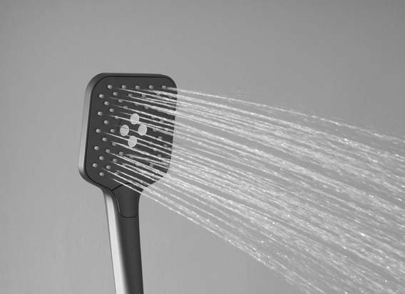 Душевая стойка Куб (Cube) VSFS-1C1BC с изливом, брашированная медь