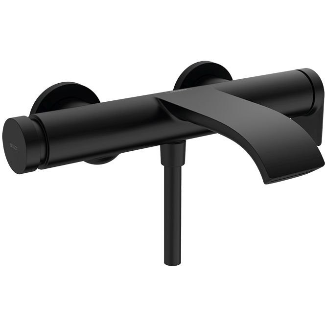 Смеситель Hansgrohe Vivenis для ванны, настенный, цвет: черный матовый 75420670