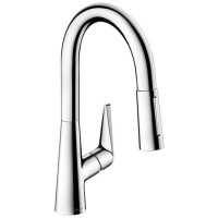 Смеситель Hansgrohe Kitchen для кухни, на 1 отв однорычажный, поворотный излив 18.5 см с вытяжным душем, 2jеt, h15.2 см, цвет: хром 72815000