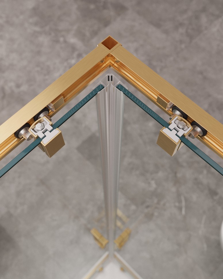 Душевой уголок CEZARES MOLVENO-AH-21-100+20-C-BORO-IV