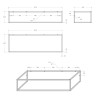 Консоль металлическая под накладные раковины BelBagno EK-140-ST